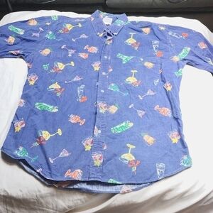 Chaps Ralph Lauren mens short sleeve button down shirt size large